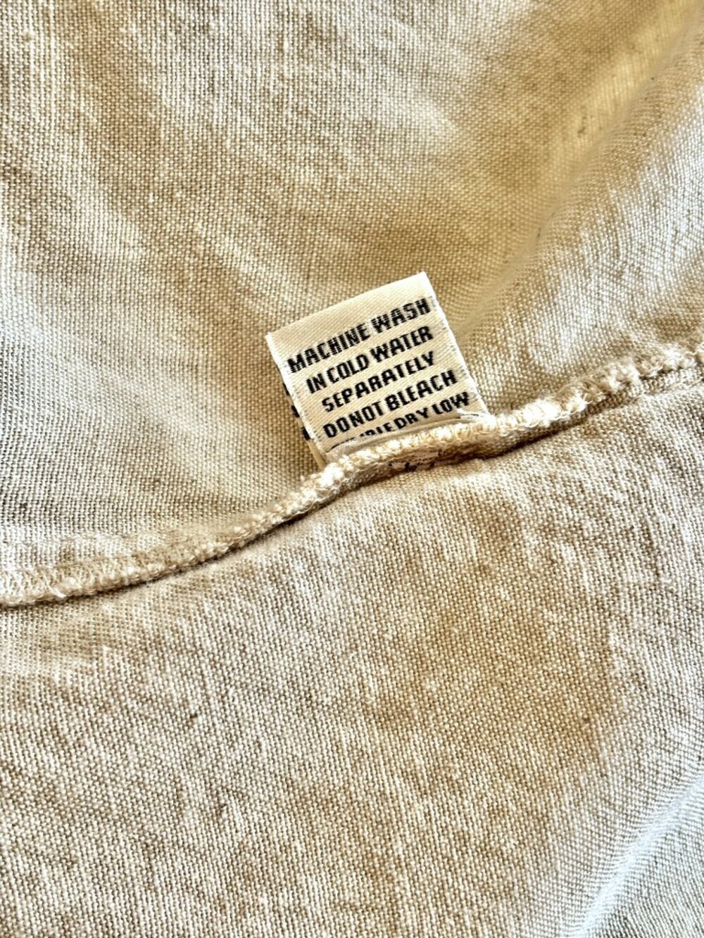 Sim & Sam Beige Linen Blend Boho Maxi Dress Crisscross Back Size Medium - Picture 12 of 13